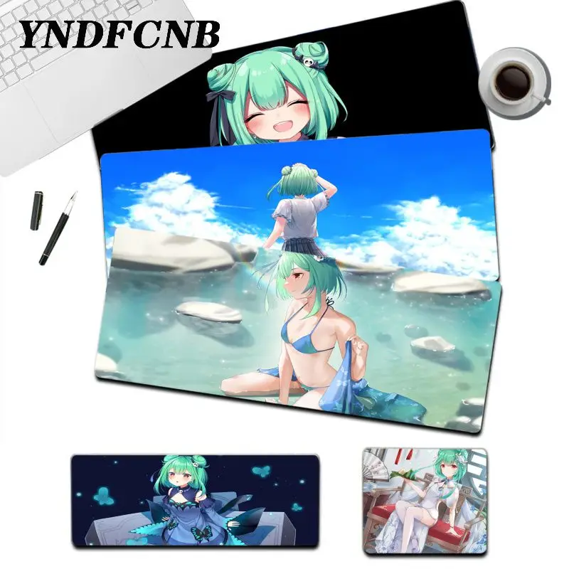 

YNDFCNB Uruha Rushia Hololive Girl Mats Comfort Mouse Mat Gaming Mousepad for large Edge Locking Speed Version Game Keyboard Pad