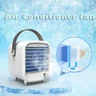 Домашний мини кондиционер с функциями охлаждение воздуха, вентилятор, LED подсветка, 7 цветов, зарядка от USB, настольный, портативный, для личного пространства