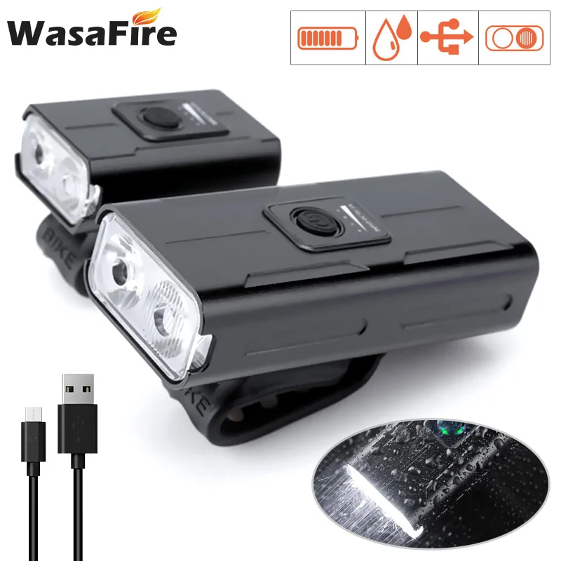 

Передсветильник фонарь для велосипеда, 1000 лм, 2 * T6, зарядка через USB, 2000 мА · ч