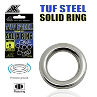 jk stainless steel fishing split rings lure solid ring loop jig bait connectors and solid ring connector combinati