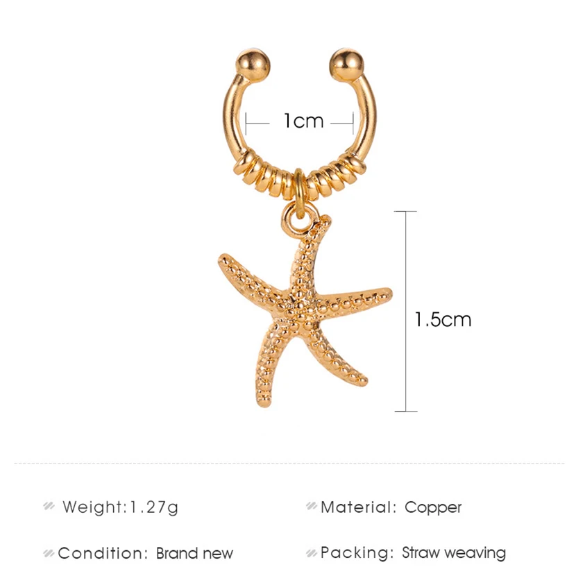 

Star Ear Clips Woman Different Earrings For One Ear Gift To Girlfriend 2020 New Arrival Decorations Small Jewelry Aesthetics Ear
