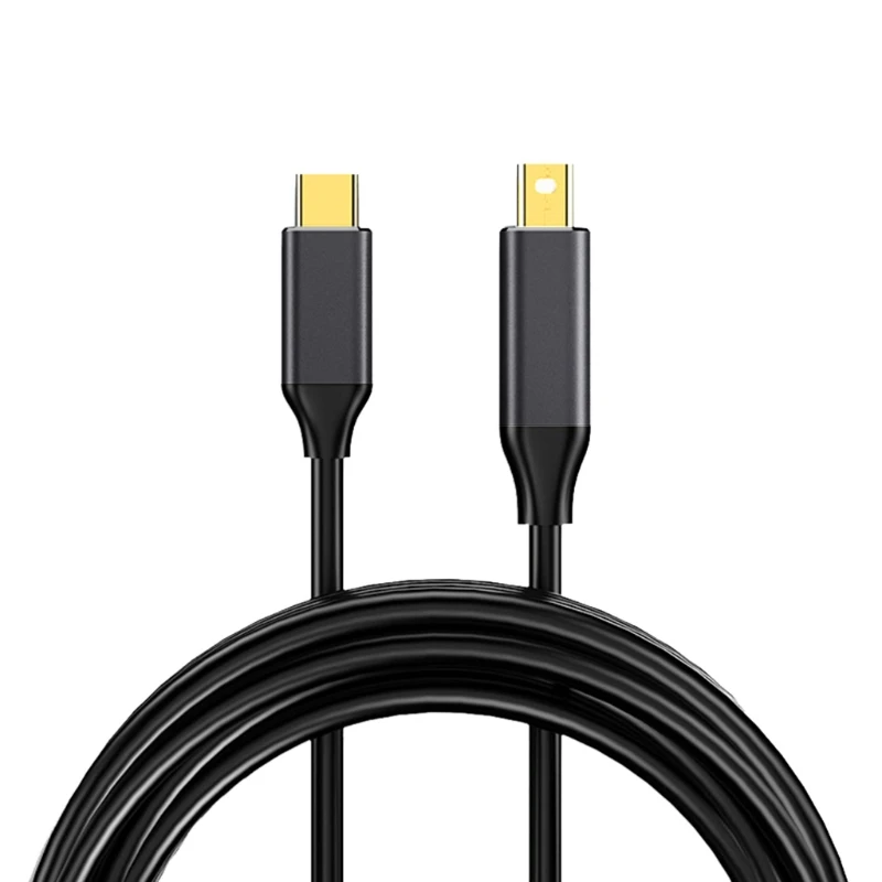 

Адаптер D7YC с USB C на Mini DisplayPort 4K/60Hz Mini DP конвертер совместимый Surface Book2 Galaxy S21/S8 Pro / Air 2020