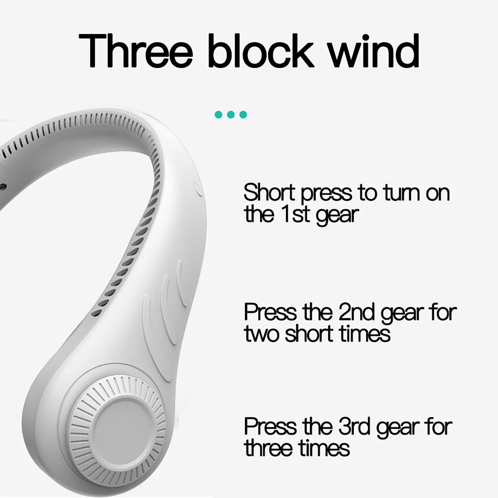 

Neck-mounted Fan Bladeless Portable Comfortable Cooling Neck-mounted Electric Cooler Outdoor Sports Artifact Usb Charging