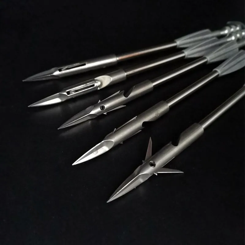 1pcs Powerful Stainless Steel Broadheads Slingshot Arrowhead Bow Fish Arrow Head Shooting Catapult Dart Hunting Tips |