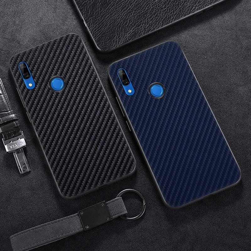 Чехол из углеродного волокна для Huawei Y9 Y7 Y6 Y5 Prime 2019 2018 силиконовый чехол бампер P20