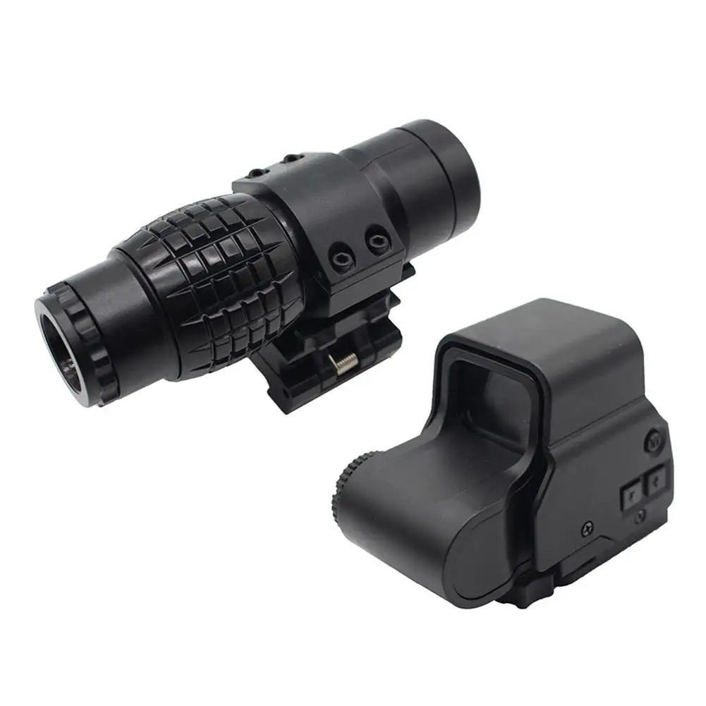 Открытый охотничий Спорт 3 раза увеличительное стекло прицел черный матовый