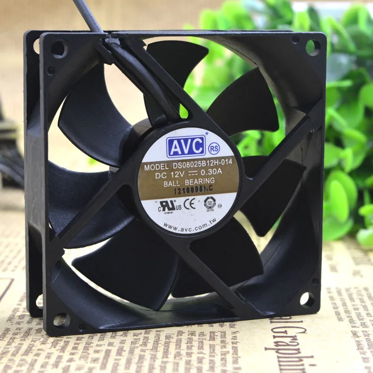Новый DS08025B12H 8025 4 провода PWM12V 0.30A защита двигателя охлаждение|Вентиляторы и