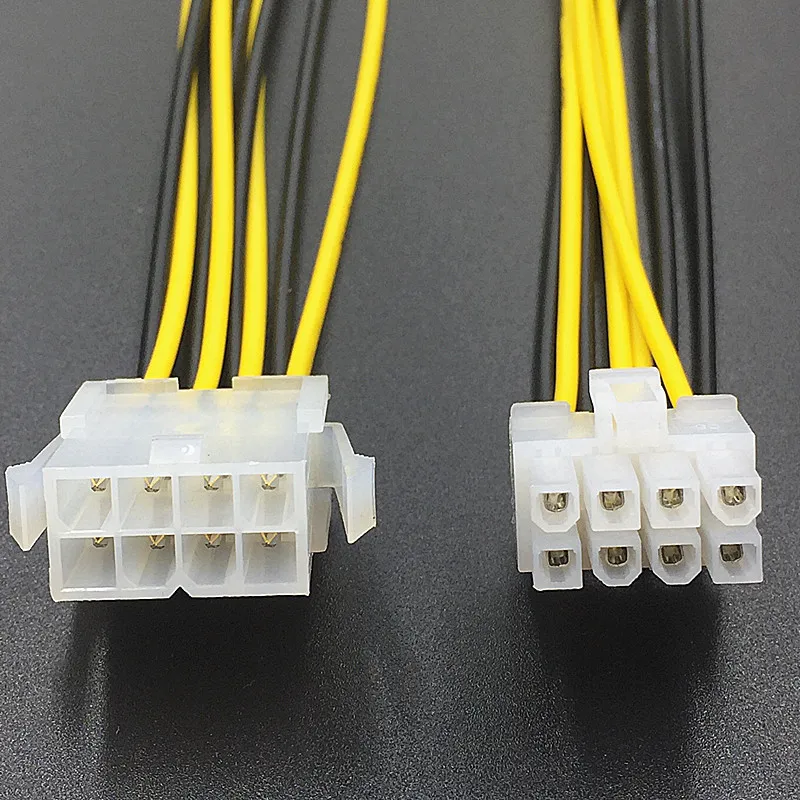 8 контактов ATX 12 в CPU EPS P4 Удлинительный кабель питания 18 см провод 18AWG источник для