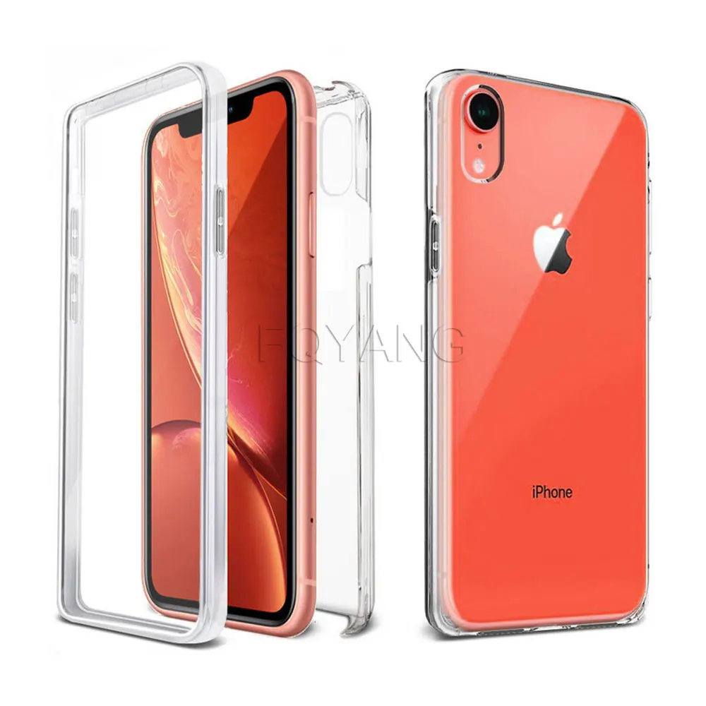 360 полный прозрачный чехол из материала tpu для iphone 11 pro max 6 S 7 8plus xsmax xs x xr 8 5 5S 5se Coque |