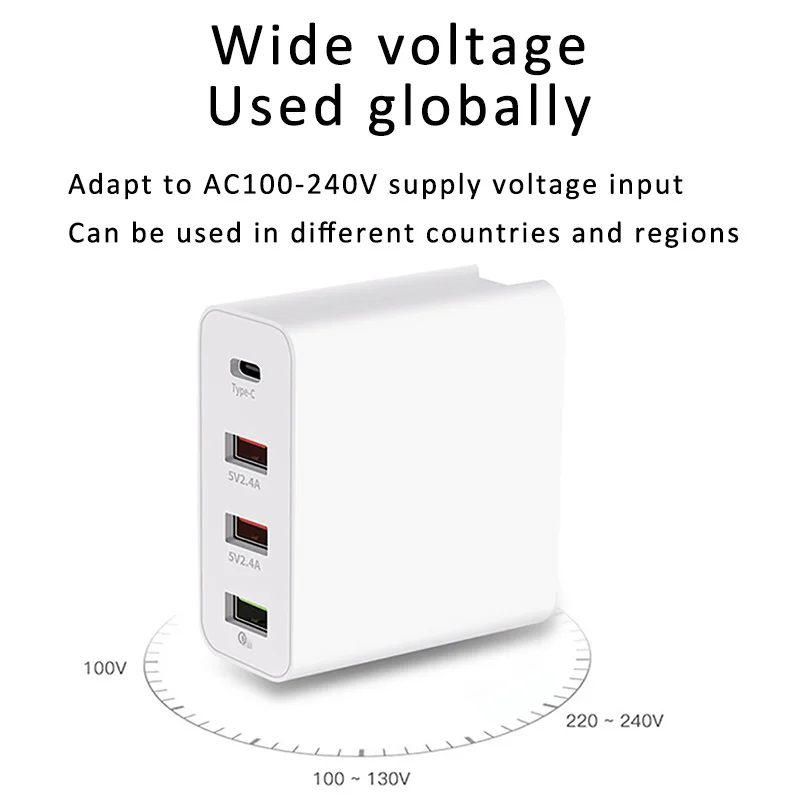 Универсальный ce rohs быстрая зарядка Быстрая qc для samsung iphone зарядное устройство usb 4