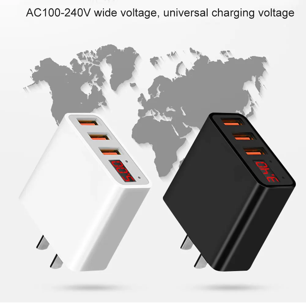 2019 горячий ток дисплей зарядное устройство для сотового телефона портативный 3.4A