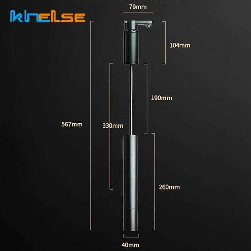 Новый светодиодный рельсовый светильник 5 Вт/10 Вт вращающийся потолочный