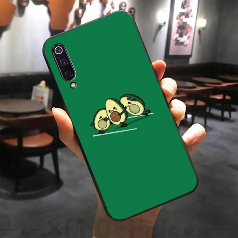 

Avocado Cartoon Case Coque Fundas Etui for Xiaomi note max mi 7 8 9se Redmi 7 7a 8 8t 9 10 pro lite Cases Cover