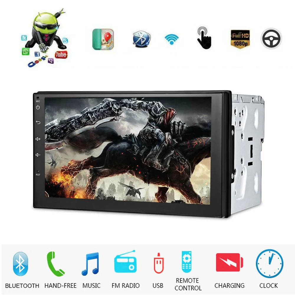 Универсальный 2 din Android 9 1 Автомобильный мультимедийный аудио плеер 7