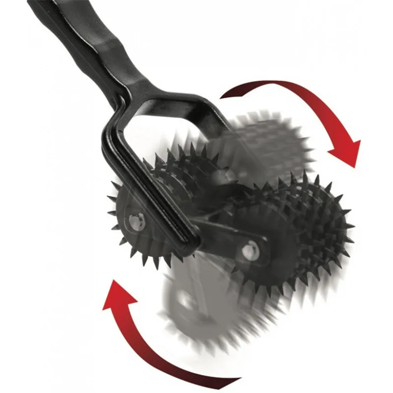 BEEGER 10 Reel двойное зубчатое колесо 5 рядов с шипами резиновое для фиксации БДСМ