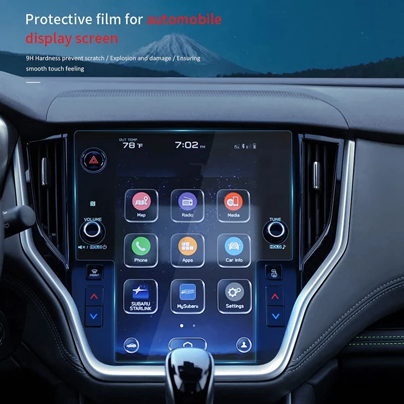 

For 2020 2021 2022 Subaru Outback Starlink 11.6-Inch Car Navigation Press Screen Display Tempered Glass Protector Film