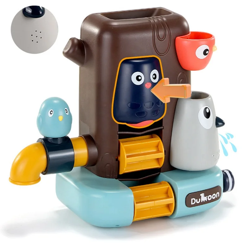 2020 Bathroom Toys Pipeline Water Spray Shower Game Bird Mushroom Toy for Children Swimming Bathroom Bathing Kids Toy gift