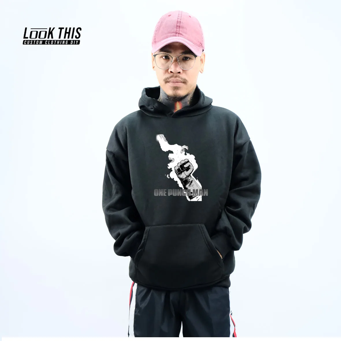 

One-Punch Man Oversized Sweatshirt Hoodies Autumn 2021Men Long Sleeve Anime Boys Male Hooded Hoodies Tops Outerwear Loose Hoody