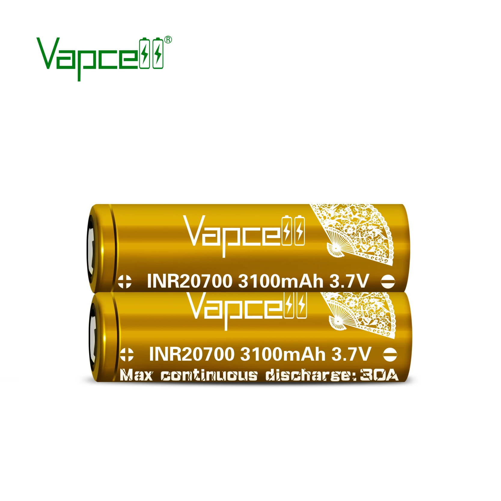 Литий-ионный аккумулятор Vapcell 20700 3100 мАч 30 А 3 7 в перезаряжаемые литиевые