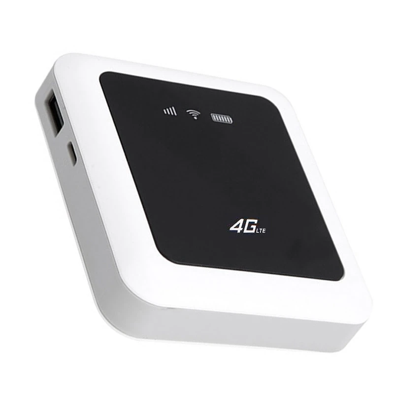 4G LTE Mifi Wifi роутер 150 Мбит/с беспроводной мобильный Поддержка sim-карты с 5200 мАч Power Bank