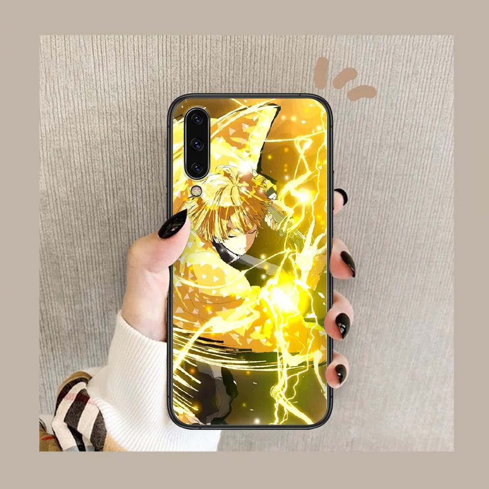 

Slayer Agatsuma Zenitsu Phone Case Cover For Samsung Galaxy A10 A11 A20 E A21 A30 A40 A41 A50 A51 A70 A71 A81 S 4G 5G black