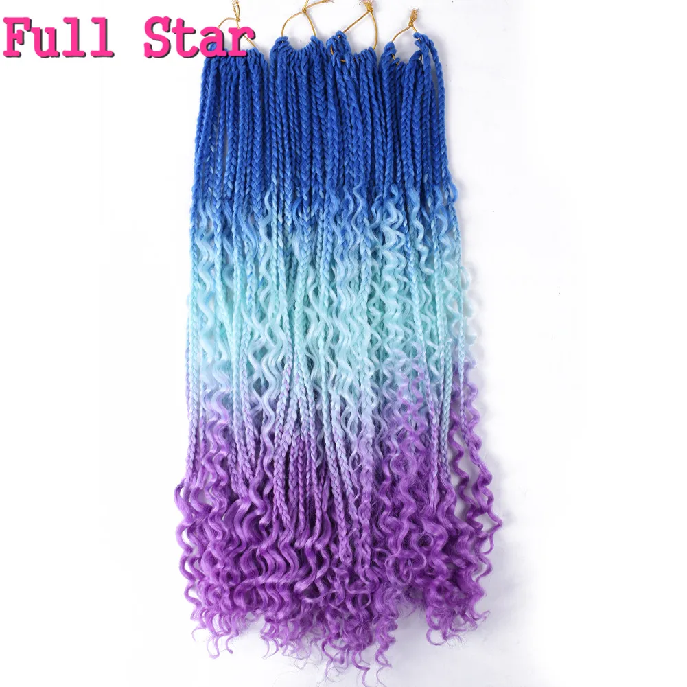 Полная звезда маленькая коробка косички кудрявые концы с секущимися концами 12