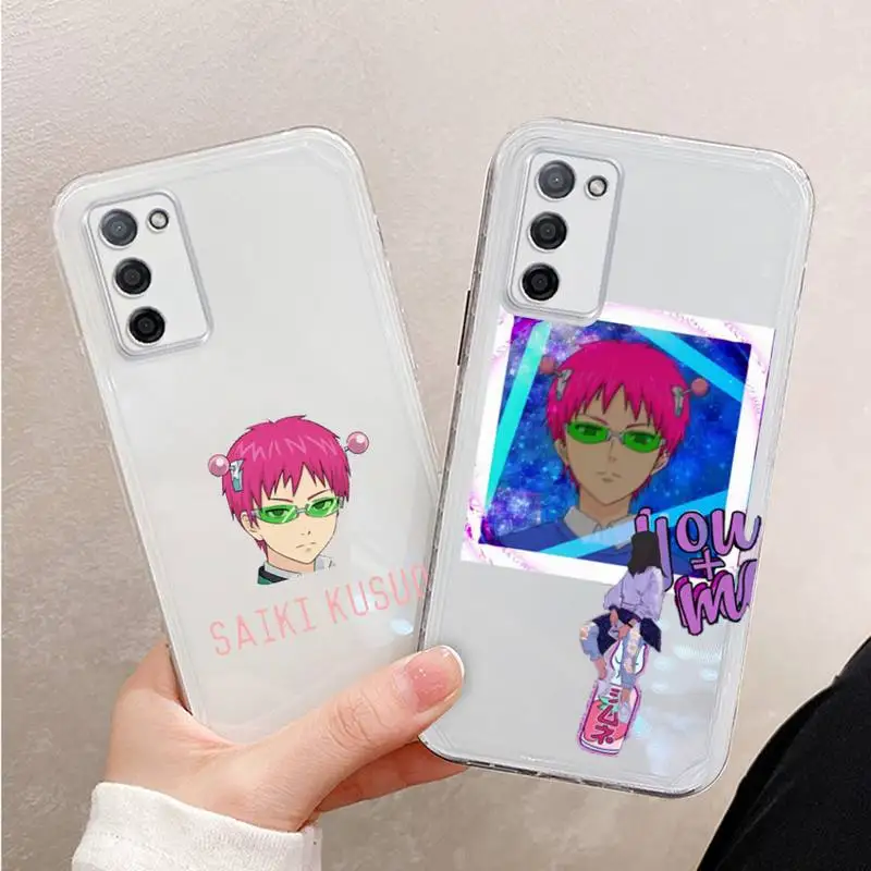 

The Disastrous Life of Saiki K Saiki Phone Case For Xiaomi Mi 11 Ultra Lite 10 Redmi Note 9 8 7 9a K30S K40 Pro Transparent