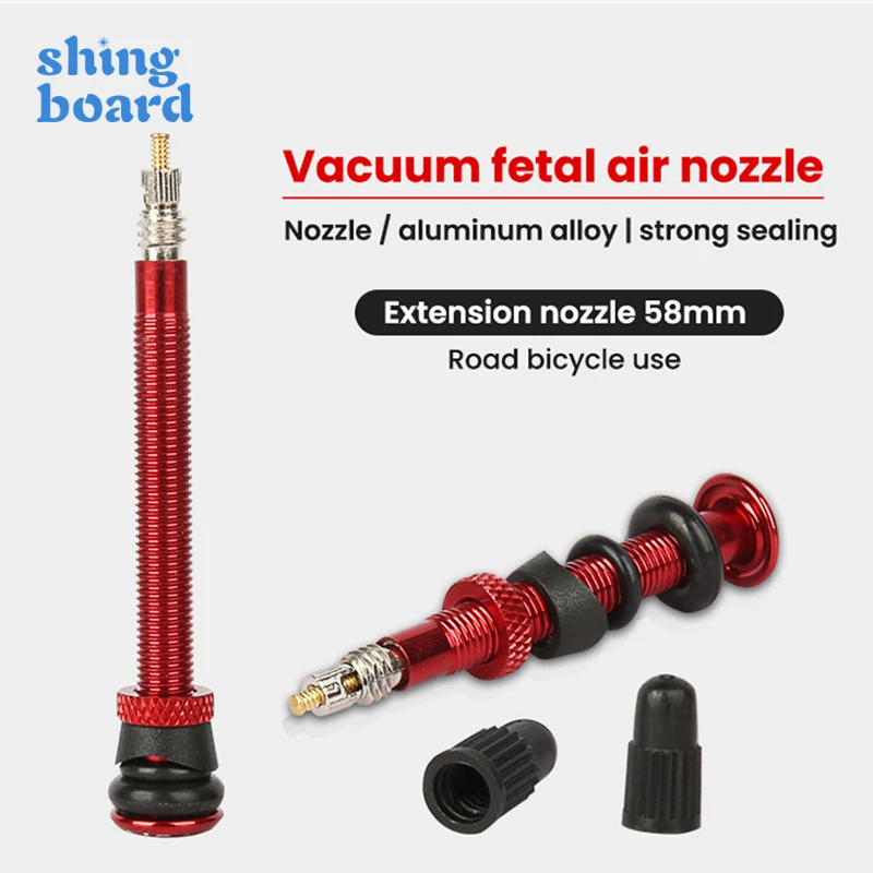 

Bicycle Valve 46/58MM Aluminum Alloy Stem Bicycle F/V Presta Tubeless Tire Valve Road Bike MTB Nipple W/Tool Alloy Valve Cap