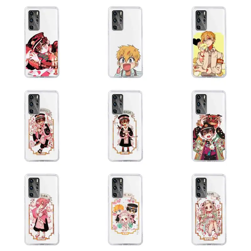 

Toilet Bound Hanako Kun Phone Case For Huawei P40 P30 P20 Mate Honor 10i 30 20 i 10 40 8x 9x Pro Lite Transparent Cover