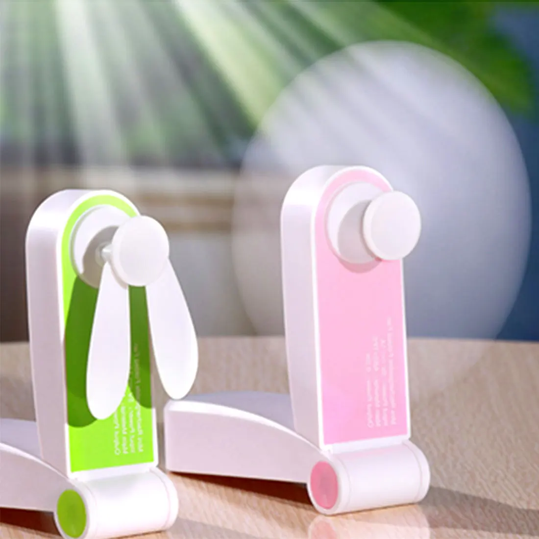 

portable mini fan USB Rechargeable Handheld Personal Fans Pocket Foldable Adjustable Wind Speed Fan for Home Office Travel