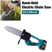 8inch electric chainsaw wireless handheld pruning saw portable 88v lithium battery wood cutter home garden logging power tool
