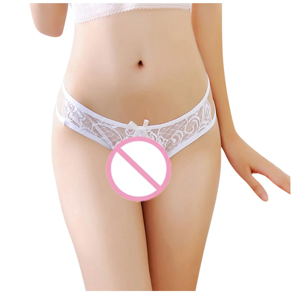 Женское нижнее белье с бантиком Сексуальное красивыми задниками ультратонкое
