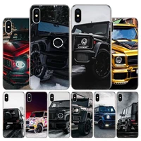 black sport cars male men g63 cover phone case for apple iphone 11 12 13 pro xr x xs max 7 8 6 6s plus mini 5s se print shell