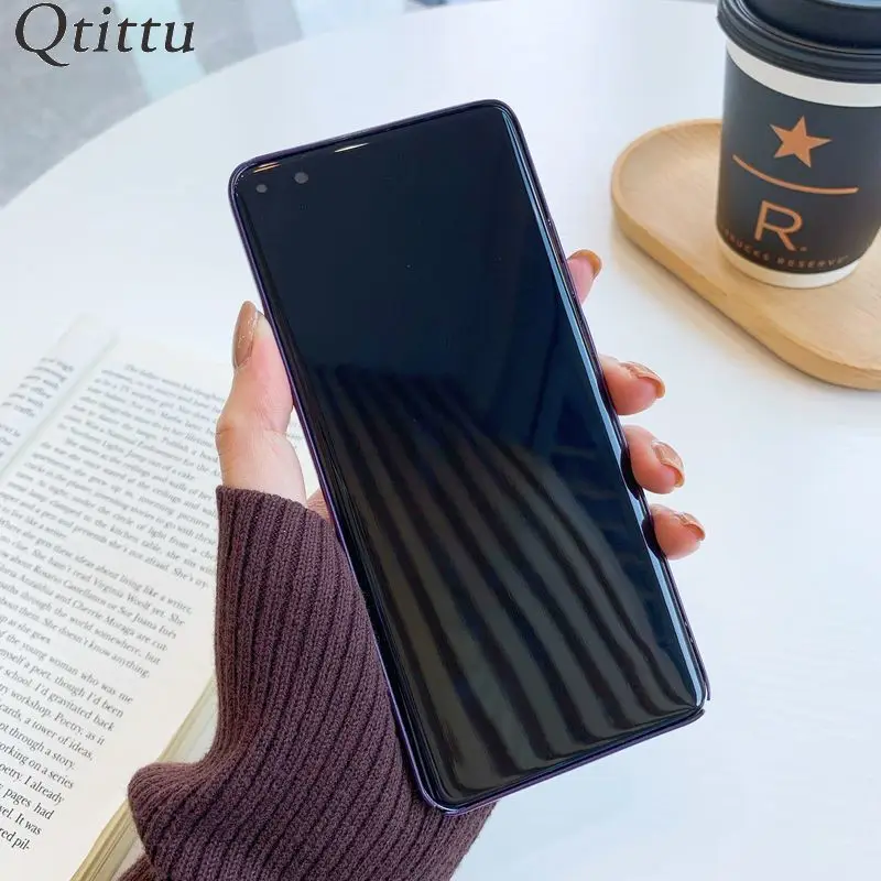 Чехол для телефона Huawei P40 Pro чехол P30 Жесткий из поликарбоната с узором в виде кожи
