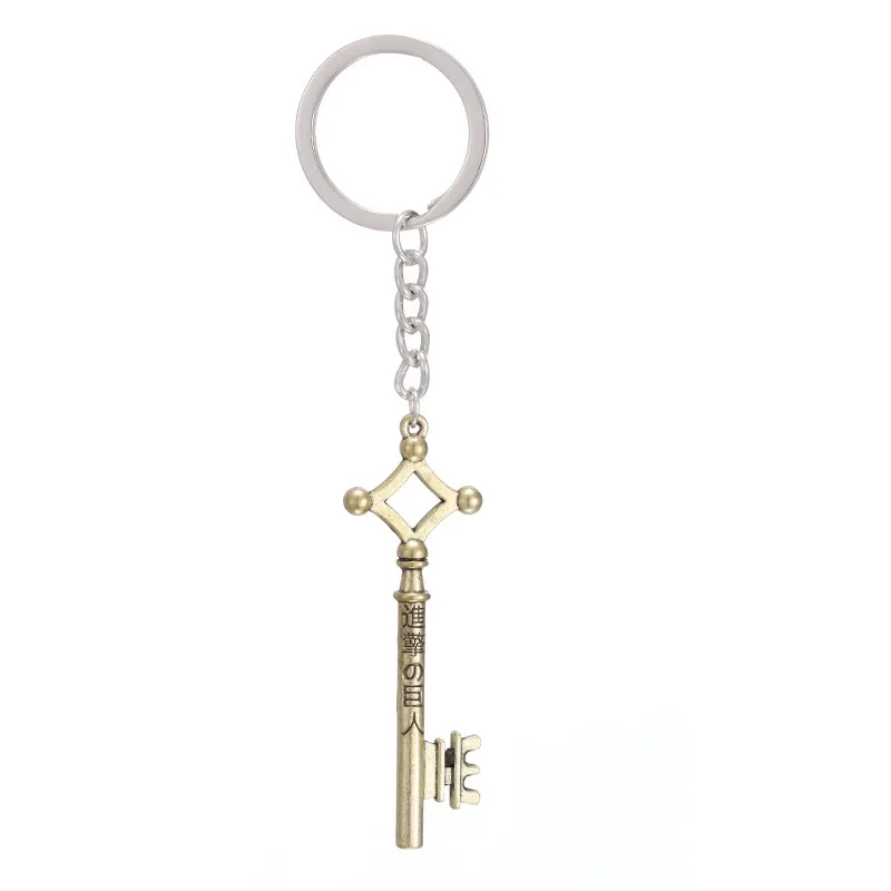 

Anime Attack On Titan Logo Necklace Eren Key Shingeki No Kyojin Pendant Rope Chain Necklaces For Women Jewelry Collier