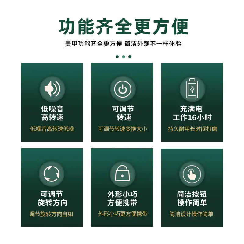 

35000RPM Electric Nail Drill Machine Mill Cutter Sets For Manicure Nail Tips Manicure Electric Nail Pedicure File