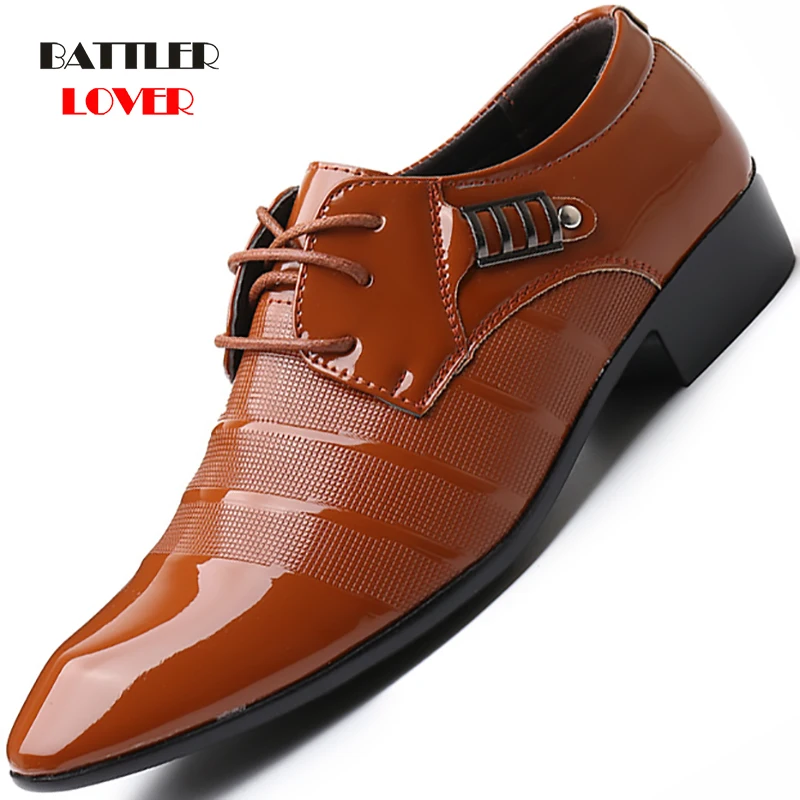 

Fashion Oxford Business Shoes for Men Spring Autumn Leather High Quality Soft Casual Breathable Men's Flats Footwear