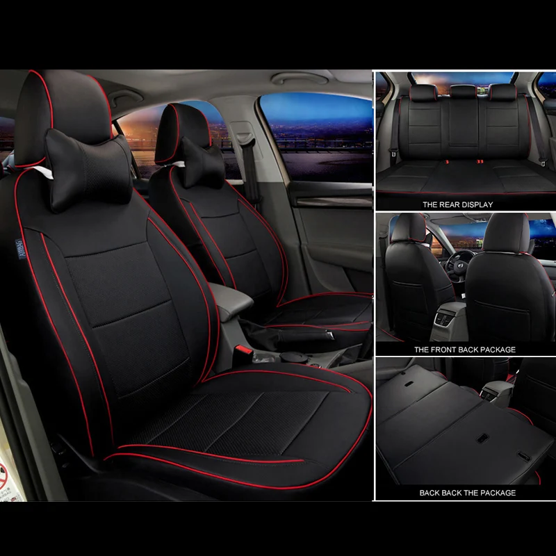 Чехлы на сиденья AUSFTORER для Mazda чехлы из воловьей кожи автомобилей аксессуары
