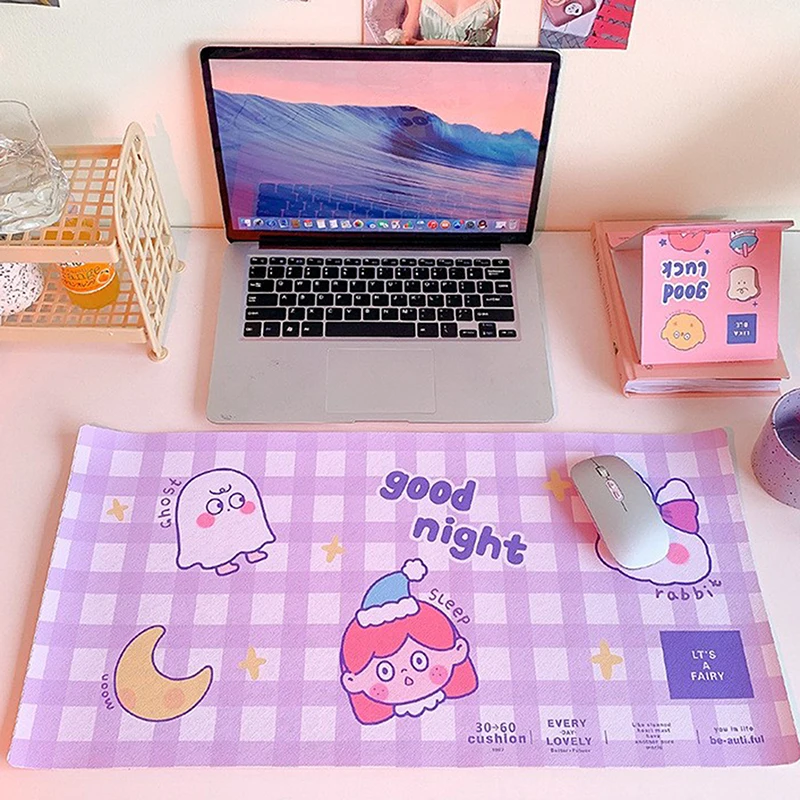 

Kawaii Mouse Pad Japanese Cute Girl Placemat Desktop Table Mat Student Desk Mat Cute Girl Mouse Pad Large Game Mat