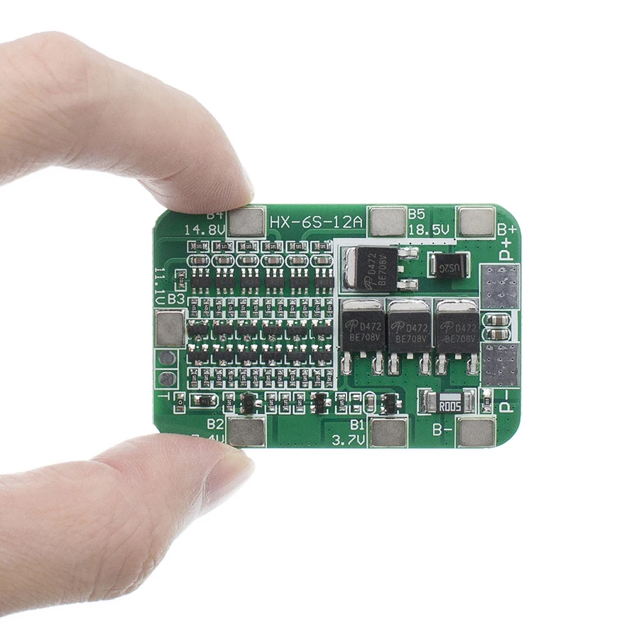 Плата защиты PCB BMS 6S 15A 24 В для 6 упаковок 18650 литий ионный аккумулятор модуль ячейки