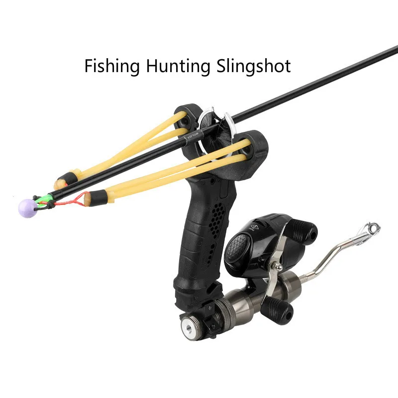 

Slingshot Archery Sticking Slingshot Bow Outdoor Wrist Rest-Free Tied Allergic Outdoor Fishing Slingshot Bow and Arrow Crossbow