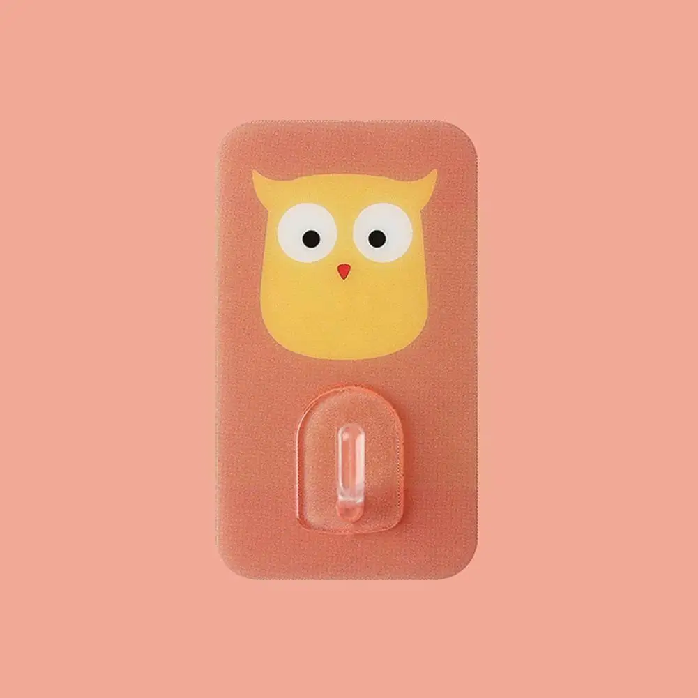 

1PC Cute Wall Hook Free Punching Seamless Hooks Load-bearing Hanger Powerful Wall Bathroom Organizer Adhesive Self Kitchen I6T9