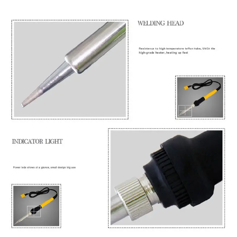

12V 30W 23CM Soldering Iron Handle Lead Free Low-voltage LED Hand-held Welding Tool With XT60 Plug For RC Model Electrical
