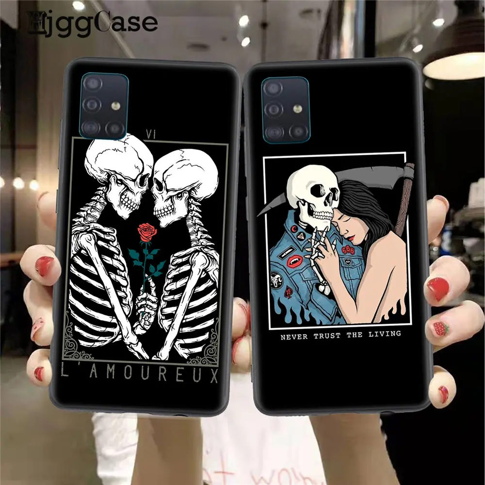 

Grim Reaper Skull Skeleton Phone Case For Samsung A51 A71 A72 A52 A50 A31 A41 A10 A40 A70 A30 A20 A21 A32 A42 Back Cover Capa