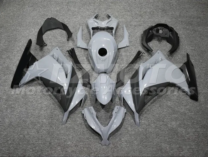 

New ABS Motorcycle whole Fairings Kit Fit for kawasaki Ninja300 EX300 13 14 15 16 17 18 Bodywork set + Tank cover gray glossy
