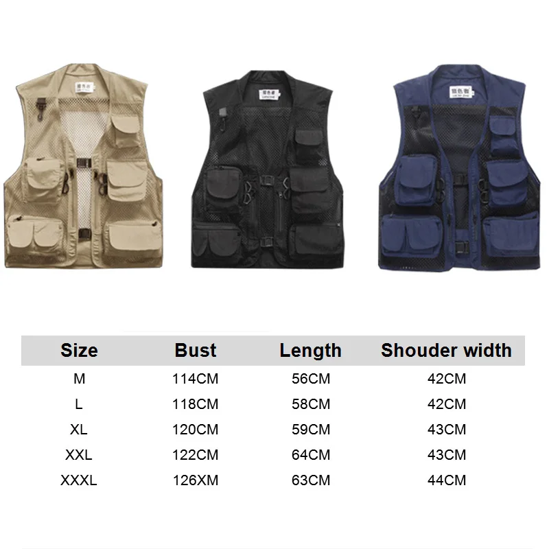 Мужской охотничий жилет M-3XL Mesh Сверхлегкий военный тактический Molle для
