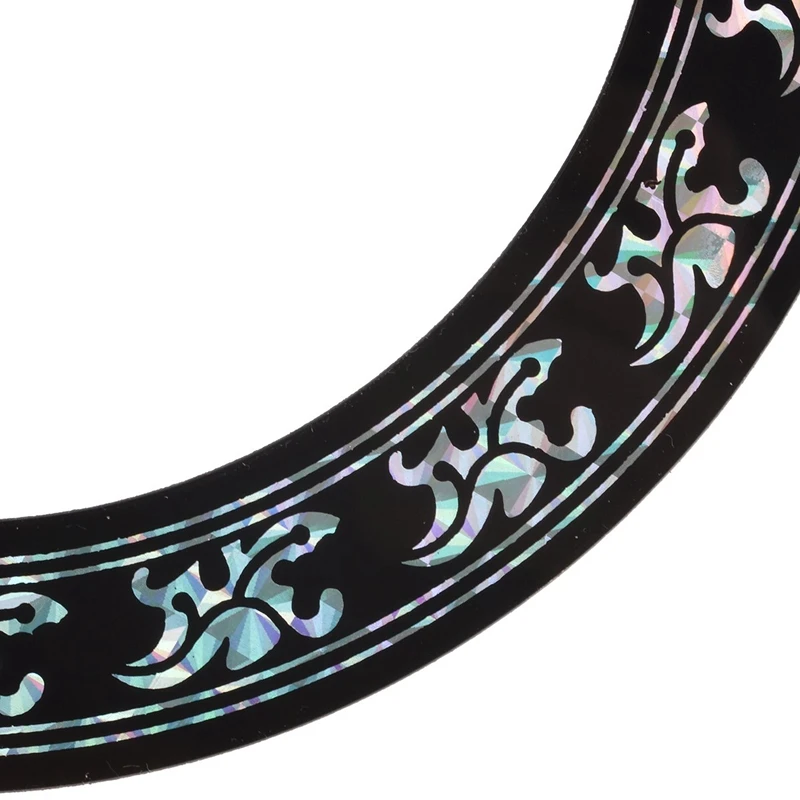 2Pcs Soundhole Rosette Decal Sticker Chrome Pattern for Acoustic Classical Guitar Parts | Спорт и развлечения