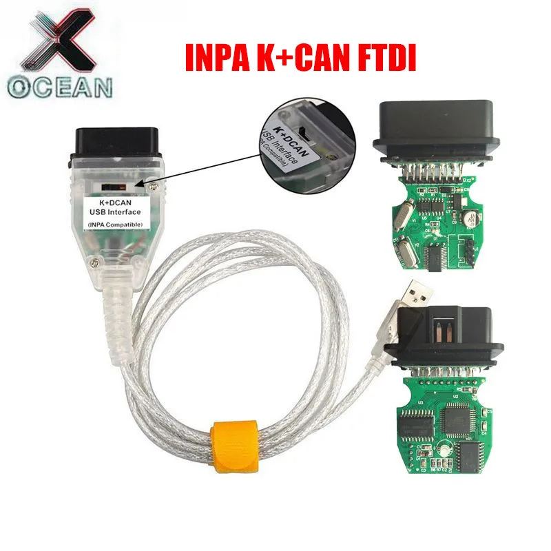 Новые USB кабели OBD 2 для bmw Inpa Ediabas K + DCAN интерфейс диагностический инструмент BMW E46