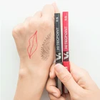 5 шт тату хирургическая Кожа маркер ручка Аксессуары для микроволокна для перманентного макияжа бровь Вышивание Татуировка принадлежности Инструменты