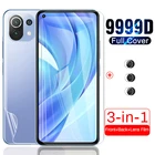 Защитные пленки для экрана, закаленные очки для xiaomi mi 11 lite, mi11lite, 11 lite, задняя Гидрогелевая пленка для объектива камеры xiomi mi 11 lite, стекло